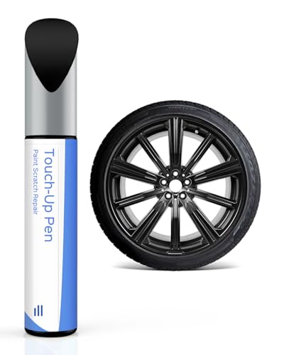 Matt Schwarz Felgen-Ausbesserungslack – Kompatibel mit BMW-Felgen, DIY-Reparatur von Bordsteinschäden mit Farblich Abgestimmtem Lack von PARTS4EV