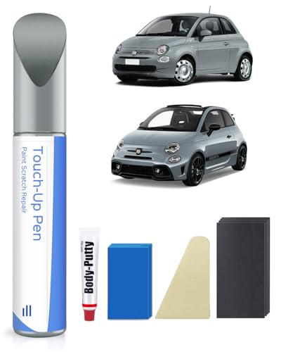 PARTS4EV 676/A / 676 Grigio Campovolo/Campovolo Grau Ausbesserungsfarbe Kit für Fiat Exakte Übereinstimmung – Ausbesserung von Kratzern und Abplatzungen von PARTS4EV