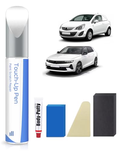 PARTS4EV G20 / EWP Jadeweiss/Arktis Weiss Ausbesserungsfarbe Kit für Opel Exakte Übereinstimmung – Ausbesserung von Kratzern und Abplatzungen von PARTS4EV