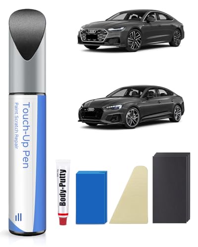PARTS4EV LZ7S/6Y Daytona Grau Perle Ausbesserungsfarbe Kit– Exakte Übereinstimmung für Audi – Ausbesserung von Kratzern und Abplatzungen von PARTS4EV