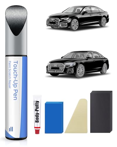 PARTS4EV LZ9Y Phantom Schwarz Perle Ausbesserungsfarbe Kit – Exakte Übereinstimmung für Audi – Ausbesserung von Kratzern und Abplatzungen von PARTS4EV