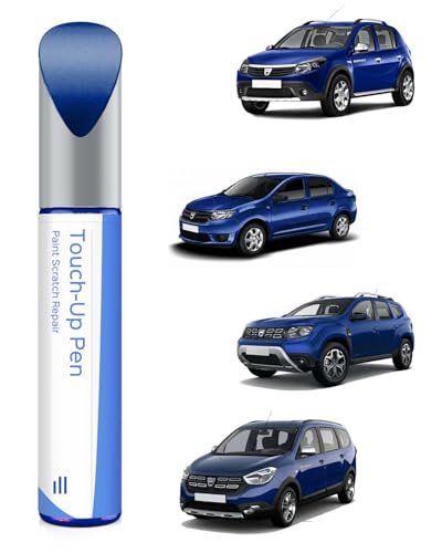 PARTS4EV RQH Bleu Iron Ausbesserungsfarbe für Dacia Exakte Übereinstimmung – Ausbesserung von Kratzern und Abplatzungen von PARTS4EV