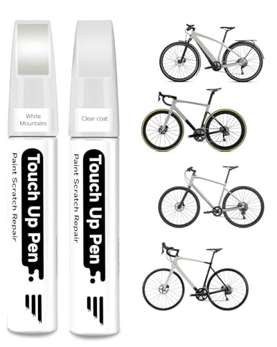 PARTS4EV White Mountains-Gloss Fahrradlack – Ausbesserungslack mit Klarlack für Specialized – Lackstift für Metall und Kunststoff – Hochdeckender Reparaturlack von PARTS4EV