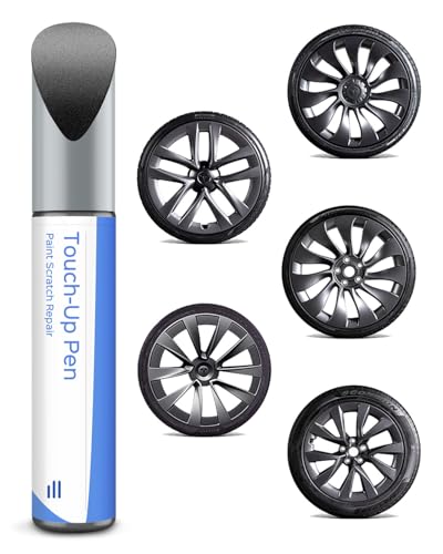 Schießpulve Tesla Felgen Lackstift- DIY Felgen Reparatur für Model 3/Y/S/X Uberturbine/Arachnid/Turbine/Cybersteam Wheels von PARTS4EV