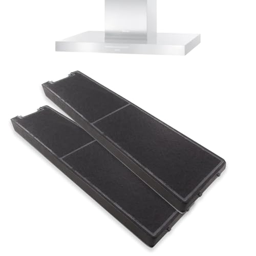 2x Aktivkohlefilter Fettfilter dunstabzugshaube für Miele DKF13-1 DKF13 und 6485741, passend für Miele Dunstabzugshauben DA3366 DA3466 DA3496 DA3XXX … von PARTSEE