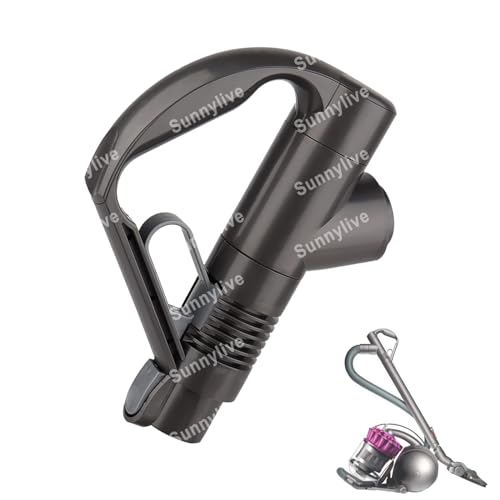 PARTSEE Handgriff Staubsauger für Dyson, Pistolengriff drehbar mit Saugkraftregulierung für Dyson DC19 DC23 DC29 DC32 DC33C DC37 Staubsauger (Grau) von PARTSEE