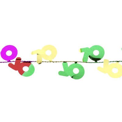 Draht-Girlande 70, bunt, L: 270 cm von PARTY DISCOUNT
