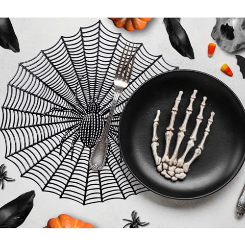 NEU Tisch-Set Spinnennetz aus PVC, ca. 38cm Durchmesser NEU Tisch-Set Spinnennetz aus PVC, ca. 38cm Durchmesser von PARTY DISCOUNT