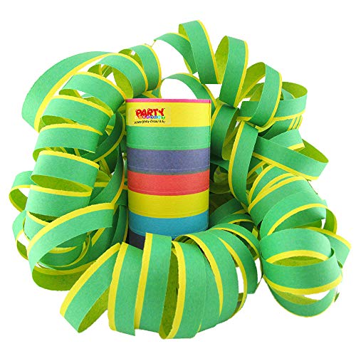 PARTY DISCOUNT ® Riesen-Luftschlangen, 15m, flammensicher, bunt von PARTY DISCOUNT