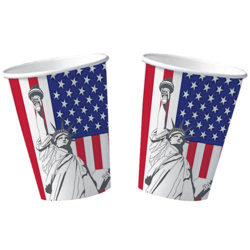 PARTY DISCOUNT Becher USA 10 Stk. 0,2 ltr. von PARTY DISCOUNT