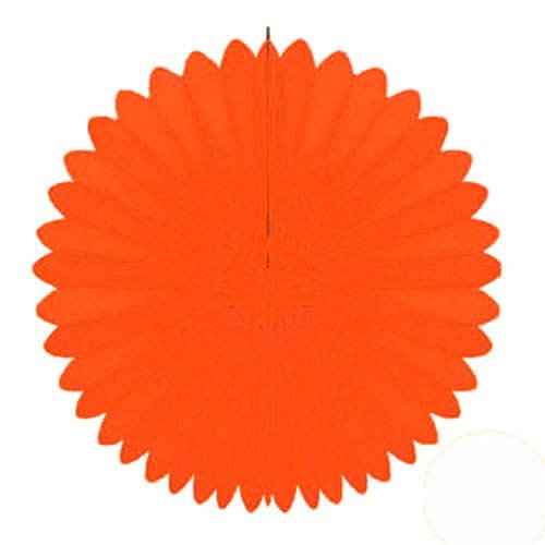 PARTY DISCOUNT Deko-Fächer, ca. Ø 60 cm, orange von PARTY DISCOUNT