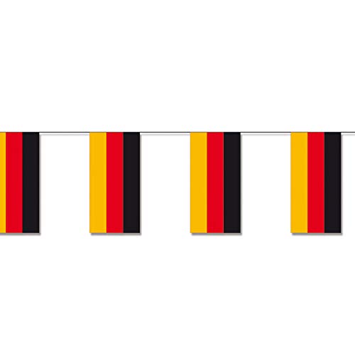 PARTY DISCOUNT Fahnenkette Deutschland Flagge, 4 m von PARTY DISCOUNT