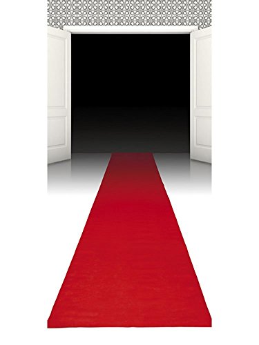 PARTY DISCOUNT Hollywood-Läufer Roter Teppich aus Papier, 450 x 60 cm von PARTY DISCOUNT