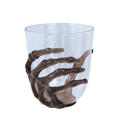 PARTY DISCOUNT NEU Halloween Becher Skelett-Hand, transparent, ca. 10cm von PARTY DISCOUNT