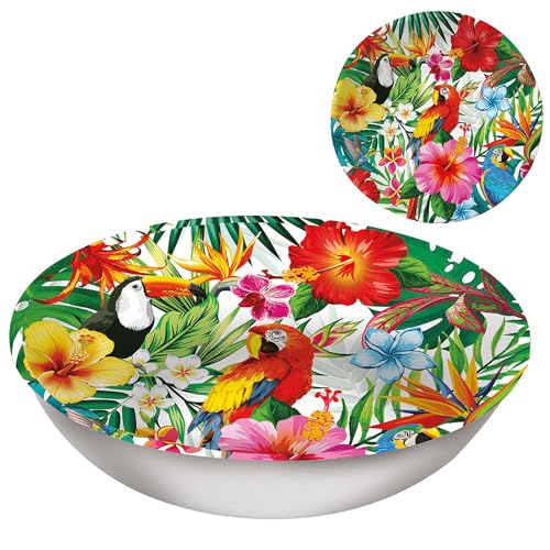 PARTY DISCOUNT NEU Salat-Schüssel Tropical Hawaii aus Kunststoff, ca. 32cm von PARTY DISCOUNT