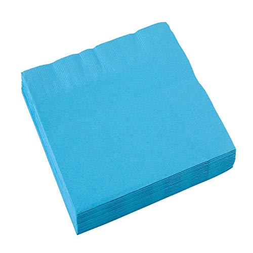 PARTY DISCOUNT Servietten hellblau, 33 x 33 cm, 20 Stück von PARTY DISCOUNT