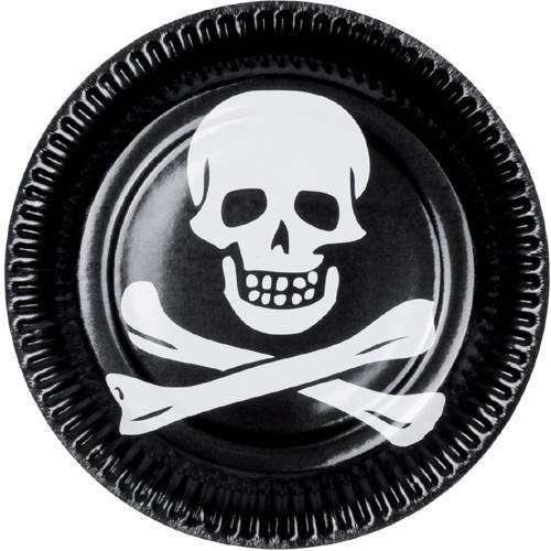 PARTY DISCOUNT Teller Pirat mit Totenkopf, schwarz Ø 23 cm, 6 Stk PARTY DISCOUNT Teller Pirat mit Totenkopf, schwarz Ø 23 cm, 6 Stk von PARTY DISCOUNT