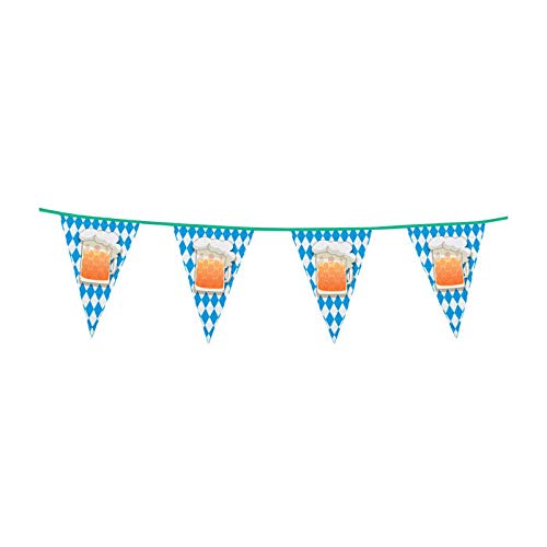 PARTY DISCOUNT Wimpelkette Bierkrug Bayern, 6 m von PARTY DISCOUNT