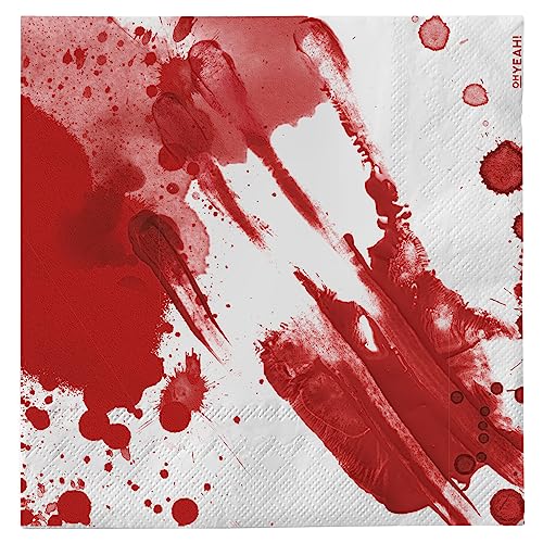 Blutdruck zum Thema Halloween, Tischdekoration, Halloween, Halloween, Blut, Halloween (Servietten 33 x 33 cm) von PARTYLOSOPHY