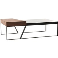 Parumm - Couchtisch Rechteckig Pärumm Schönheit 130x75 cm Nussbaumholz Braun und Schwarz von PARUMM