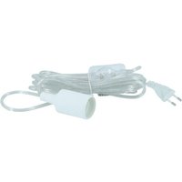 Venso - EcoSolutions Fassung E27 mit 4 m Kabel, Transparent/Weiß, E501400 von VENSO