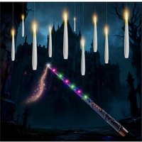 10 Stück LED Schwebende Kerzen mit Zauberstab Fernsteuerung, 2 Timer Funktionen, Batteriebetrieben, LED Hängende Flackernde Floating Candles für 10 Stück LED Schwebende Kerzen mit Zauberstab Fernsteuerung, 2 Timer Funktionen, Batteriebetrieben, LED Hängende Flackernde Floating Candles für von PARYOU