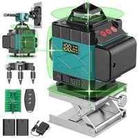 360° x 4 Laser-Wasserwaage, 4D selbstnivellierender 16-Linien-Baustellenlaser, 2 x 360 horizontale und 2 x 360 vertikale Laserlinien, von PARYOU