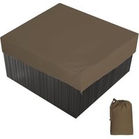 Bache d'extérieur pour Spa Housse de Bain à Remous Carrée Etanche Couverture de Spa en Tissu Polyester 190T Anti-poussière Anti-UVavec Un Sac de Bache d'extérieur pour Spa Housse de Bain à Remous Carrée Etanche Couverture de Spa en Tissu Polyester 190T Anti-poussière Anti-UVavec Un Sac de von PARYOU
