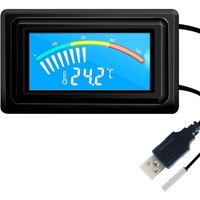 Digital Thermometer USB mit NTC Wasserdichte Sonde Temperatursensor DC 4V-25V LCD Temperaturmesser für PC Computer Aquarium Autos -50℃110℃ 12V 24V Digital Thermometer USB mit NTC Wasserdichte Sonde Temperatursensor DC 4V-25V LCD Temperaturmesser für PC Computer Aquarium Autos -50℃110℃ 12V 24V von PARYOU