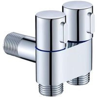 Paryou - Dual-Control-Wasserhahn, G1/2-Waschmaschinen-Wasserhahn, Dual-Control-Auslasstoilette, Dreieckventil, Duschkopf, Küchenspüle, von PARYOU