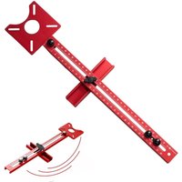 Einstellbare Aluminium Fräszirkel - 4 in 1 Router Fräsrillenhalterung Einsatzplatte Radius 90 bis 370mm FräSzirkel OberfräSe ZubehöR Multifunktionale Einstellbare Aluminium Fräszirkel - 4 in 1 Router Fräsrillenhalterung Einsatzplatte Radius 90 bis 370mm FräSzirkel OberfräSe ZubehöR Multifunktionale von PARYOU