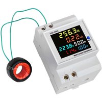 Stromverbrauchsanzeige D52-2066 Stromzähler Phase Haushalt Smart Wattstundenzähler Führungsschiene Typ 220V Spannung Strom Leistung Frequenzfaktor von PARYOU