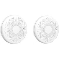 Tuya Wifi 2 In 1 Smart Kohlenmonoxid Rauch Co Detektor Gas Detektoren Sound-Blitz Licht Alarm Funktion(2er-Pack) von PARYOU
