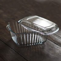 59049 2-Teilig Auflaufform Glaskochgeschirr Glasbräter 2,6L eckig mit Deckel Bräter Teller Schüssel Kochgeschirr - Pasabahce von PASABAHCE