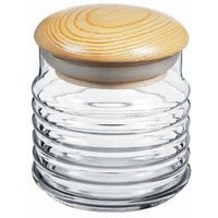 Elegantes Glasgefäß Vorratsglas Aufbewahrungsglas mit Holzdeckel 630 ml Elegantes Glasgefäß Vorratsglas Aufbewahrungsglas mit Holzdeckel 630 ml von PASABAHCE