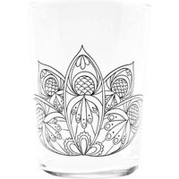 Pasabahce - Mandala 1 Stück Stift Halter Organizer aus Glas mit Mandala design von PASABAHCE