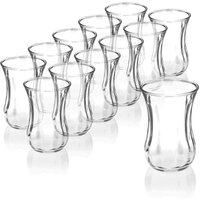 Pasabahce - 12er-Set 42021 Türkische Teegläser Teeglas Tee Glas 'Optik' 120cc Gläser-Set von PASABAHCE