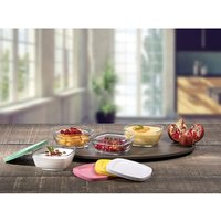 Pasabahce - 4x 310ml Glasschalen mit Deckel Puddingschalen Dessertschalen Glasschüssel von PASABAHCE