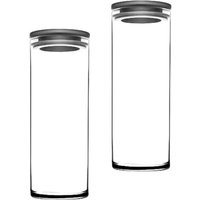 Vorratsgläser 2er Set mit transparentem Design, 1300ml, Hitzebeständig - Pasabahce von PASABAHCE