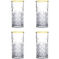 Timeless Raki Gold 180cc 4er Cocktailglas 450ml Golden Touch Gläser-Set von PASABAHCE