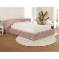 Bett mit Bettkasten + Matratze - 180 x 200 cm - Cord - Rosa - TIMANO von Pascal Morabito von PASCAL MORABITO