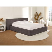Bett mit Bettkasten - 160 x 200 cm - Cord - Taupe - TIMANO von Pascal Morabito Bett mit Bettkasten - 160 x 200 cm - Cord - Taupe - TIMANO von Pascal Morabito von PASCAL MORABITO