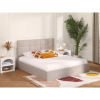 Bett mit Bettkasten - 180 x 200 cm - Stoff - Beige - ELIAVA von Pascal Morabito von PASCAL MORABITO