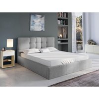 Bett mit Bettkasten - 180 x 200 cm - Stoff - Grau - ELIAVA von Pascal Morabito von PASCAL MORABITO