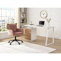 Bürostuhl höhenverstellbar - Cord - Rosa & Schwarz - BATARU von Pascal Morabito Bürostuhl höhenverstellbar - Cord - Rosa & Schwarz - BATARU von Pascal Morabito von PASCAL MORABITO