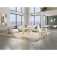 Ecksofa Leder 5-Sitzer - Büffelleder - Elfenbein - Ecke Links - CAIPI von PASCAL MORABITO von PASCAL MORABITO