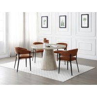 Esstisch 4 Personen - MDF - Travertin-Optik - Taupe - LARIOZA von Pascal Morabito Esstisch 4 Personen - MDF - Travertin-Optik - Taupe - LARIOZA von Pascal Morabito von PASCAL MORABITO