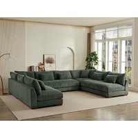 Große Wohnlandschaft - Cord - Grün - SPERONE von Pascal Morabito Große Wohnlandschaft - Cord - Grün - SPERONE von Pascal Morabito von PASCAL MORABITO