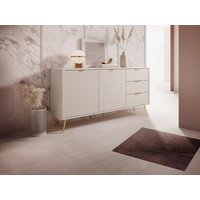 Sideboard mit 2 Türen & 3 Schubladen - MDF - Beige & Goldfarben - ELONARIA II von Pascal Morabito Sideboard mit 2 Türen & 3 Schubladen - MDF - Beige & Goldfarben - ELONARIA II von Pascal Morabito von PASCAL MORABITO