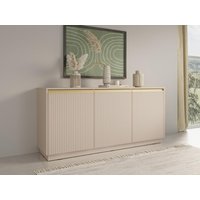 Sideboard mit 3 Türen - MDF - Beige & Goldfarben - POSINIA von Pascal Morabito Sideboard mit 3 Türen - MDF - Beige & Goldfarben - POSINIA von Pascal Morabito von PASCAL MORABITO